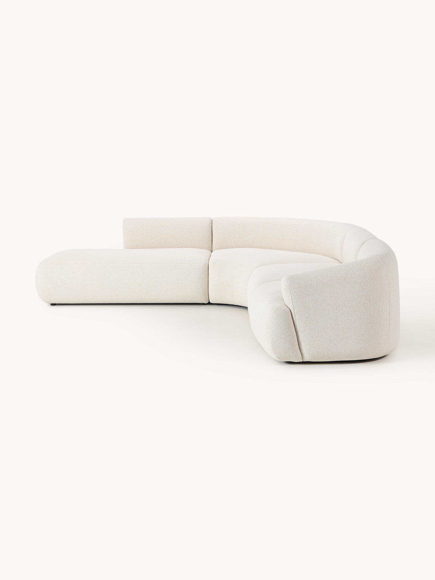 Modulares Bouclé-Ecksofa Sofia (4-Sitzer)