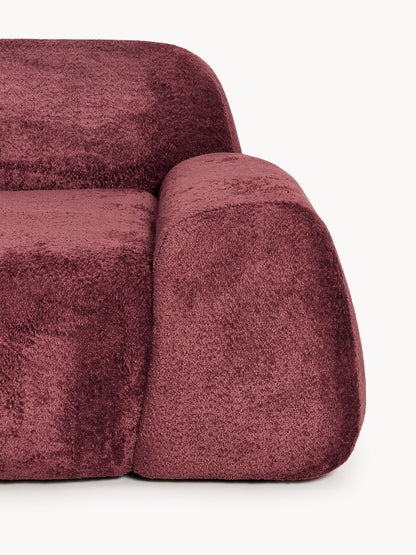 Modulares Teddy-Bouclé-Ecksofa Wolke (4-Sitzer) mit Chaiselongue