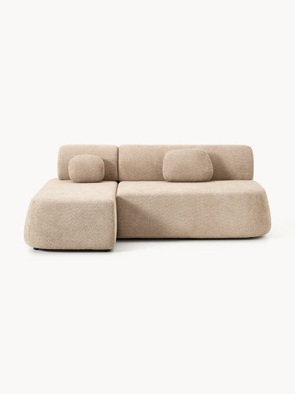 Galeriebild 1 - Schlafsofa Pao aus Teddy-Bouclé mit Stauraum