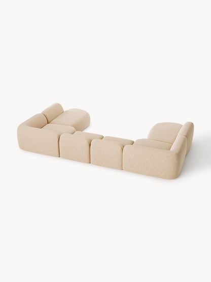 Modulares Bouclé-XL-Sofa Wolke
