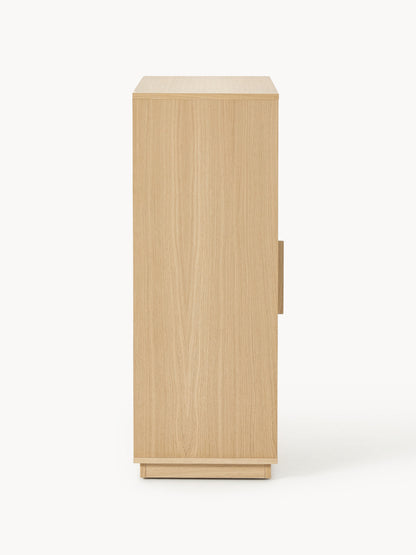 Holz-Highboard Wisp mit gepolsteter Front