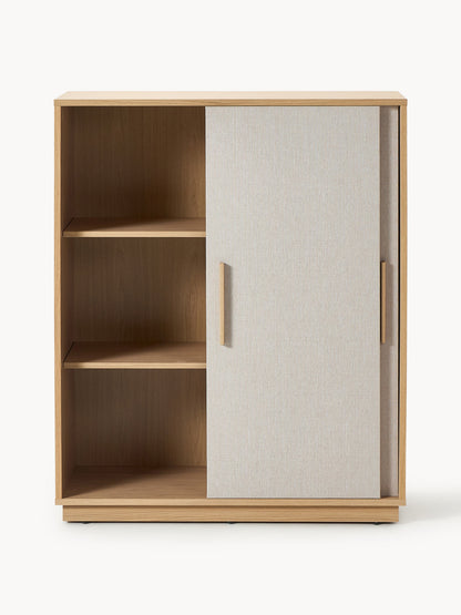Holz-Highboard Wisp mit gepolsteter Front