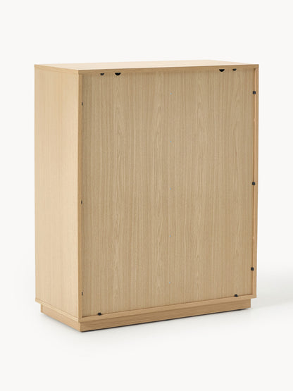 Holz-Highboard Wisp mit gepolsteter Front