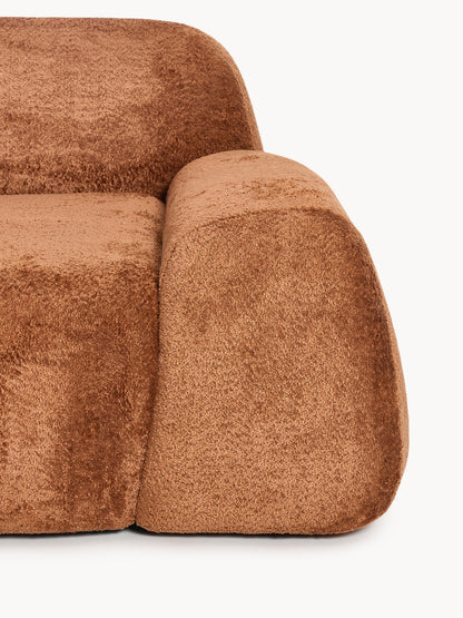 Modulare Teddy-Bouclé-Chaise Wolke (3-Sitzer)
