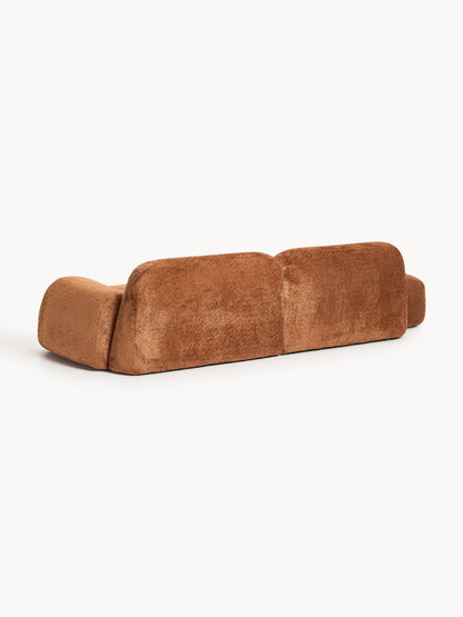 Modulare Teddy-Bouclé-Chaise Wolke (3-Sitzer)