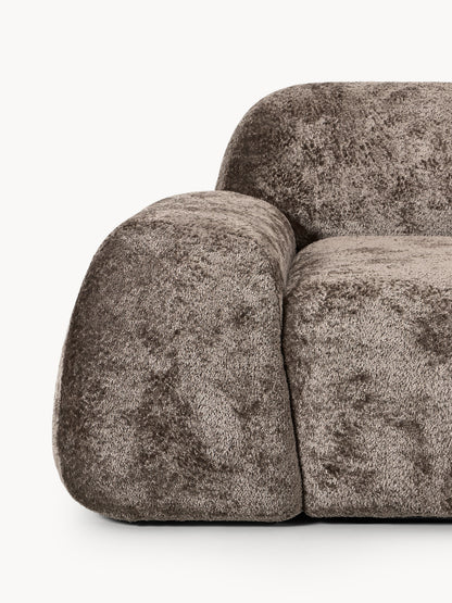 Modulares Teddy-Bouclé-Sofa Wolke (4-Sitzer)