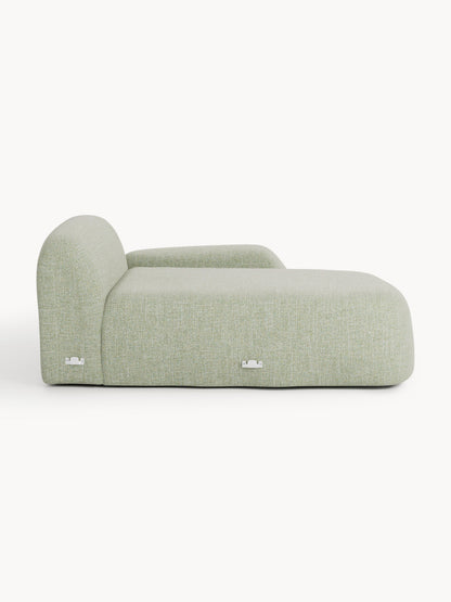 Bouclé-Chaise-Eckmodul Wolke