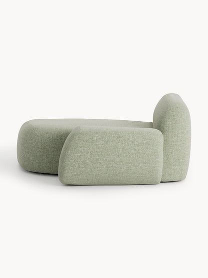 Bouclé-Chaise-Eckmodul Wolke