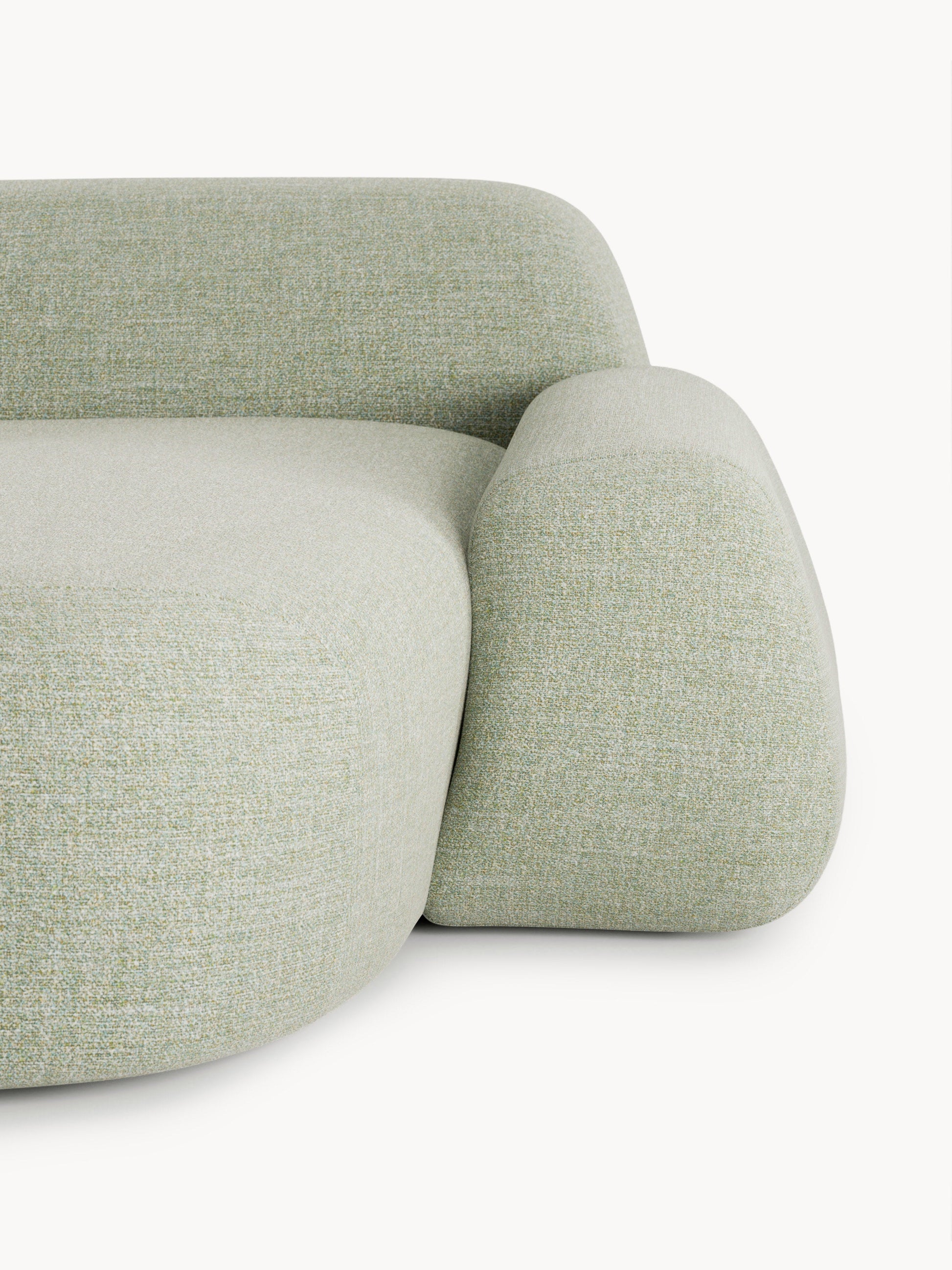 Bouclé-Chaise-Eckmodul Wolke