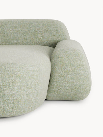 Bouclé-Chaise-Eckmodul Wolke