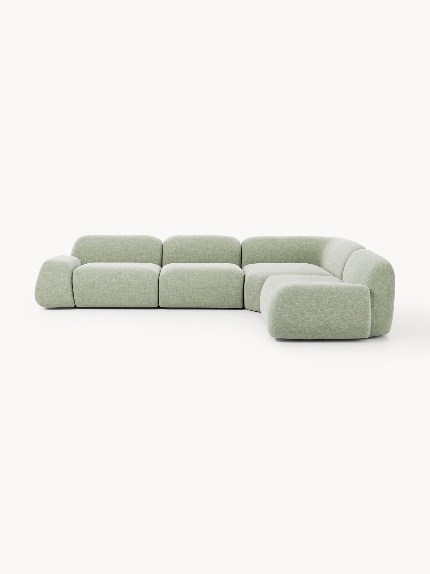 Galeriebild 1 - Modulares Bouclé-Ecksofa Wolke (4-Sitzer)