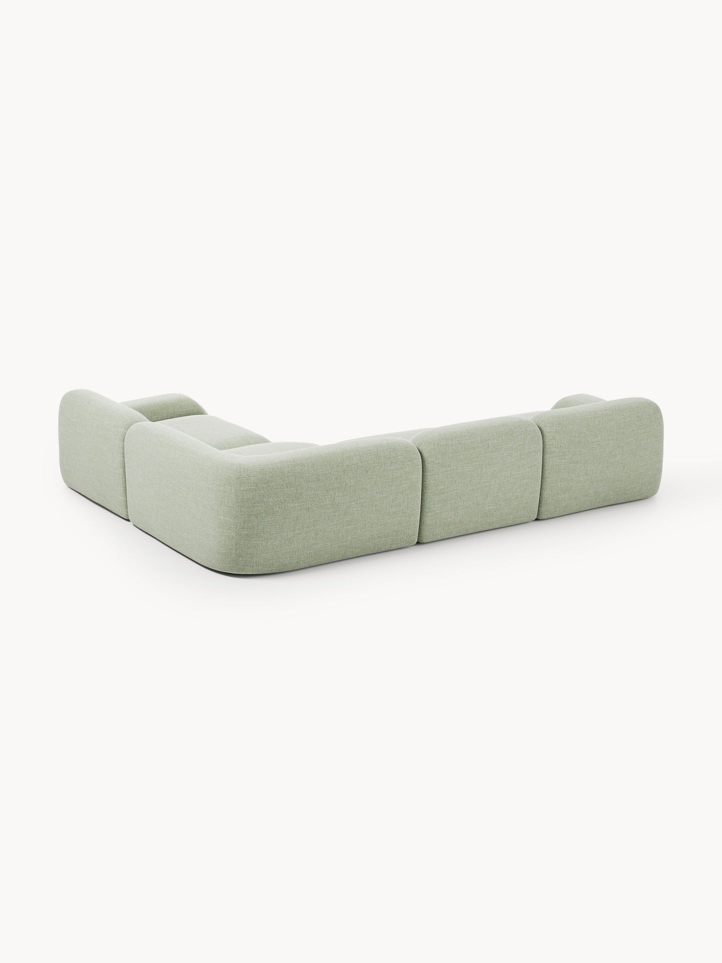 Modulares Bouclé-Ecksofa Wolke (4-Sitzer)