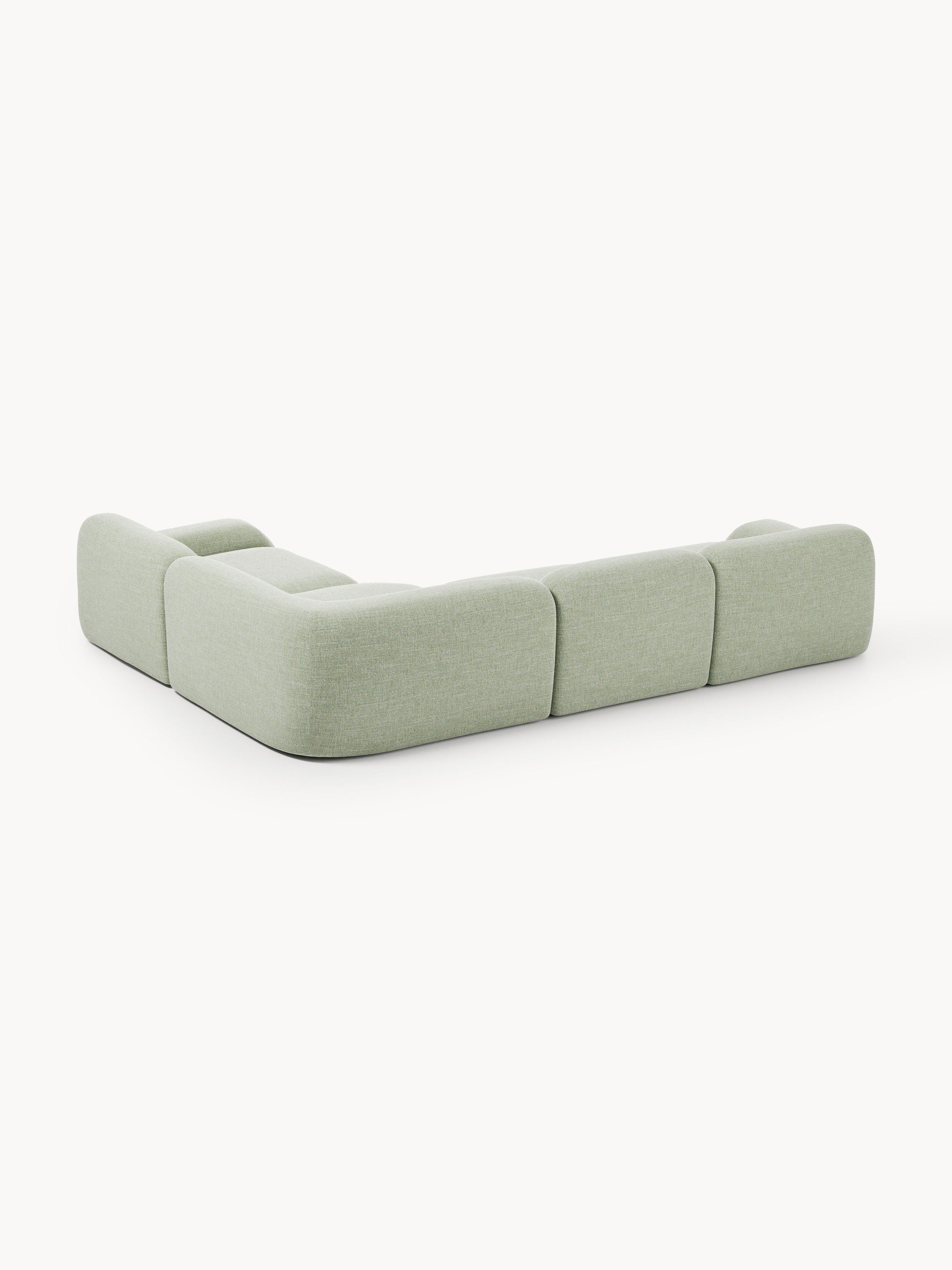 Modulares Bouclé-Ecksofa Wolke (4-Sitzer)