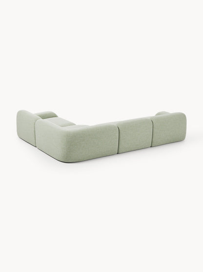 Modulares Bouclé-Ecksofa Wolke (4-Sitzer)