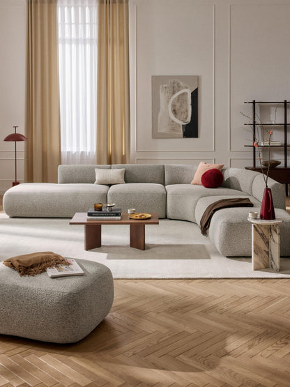 Modulares Bouclé-Ecksofa Sofia (4-Sitzer)