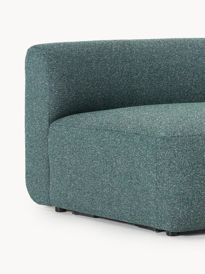 Rundes Bouclé-Eckmodul Sofia