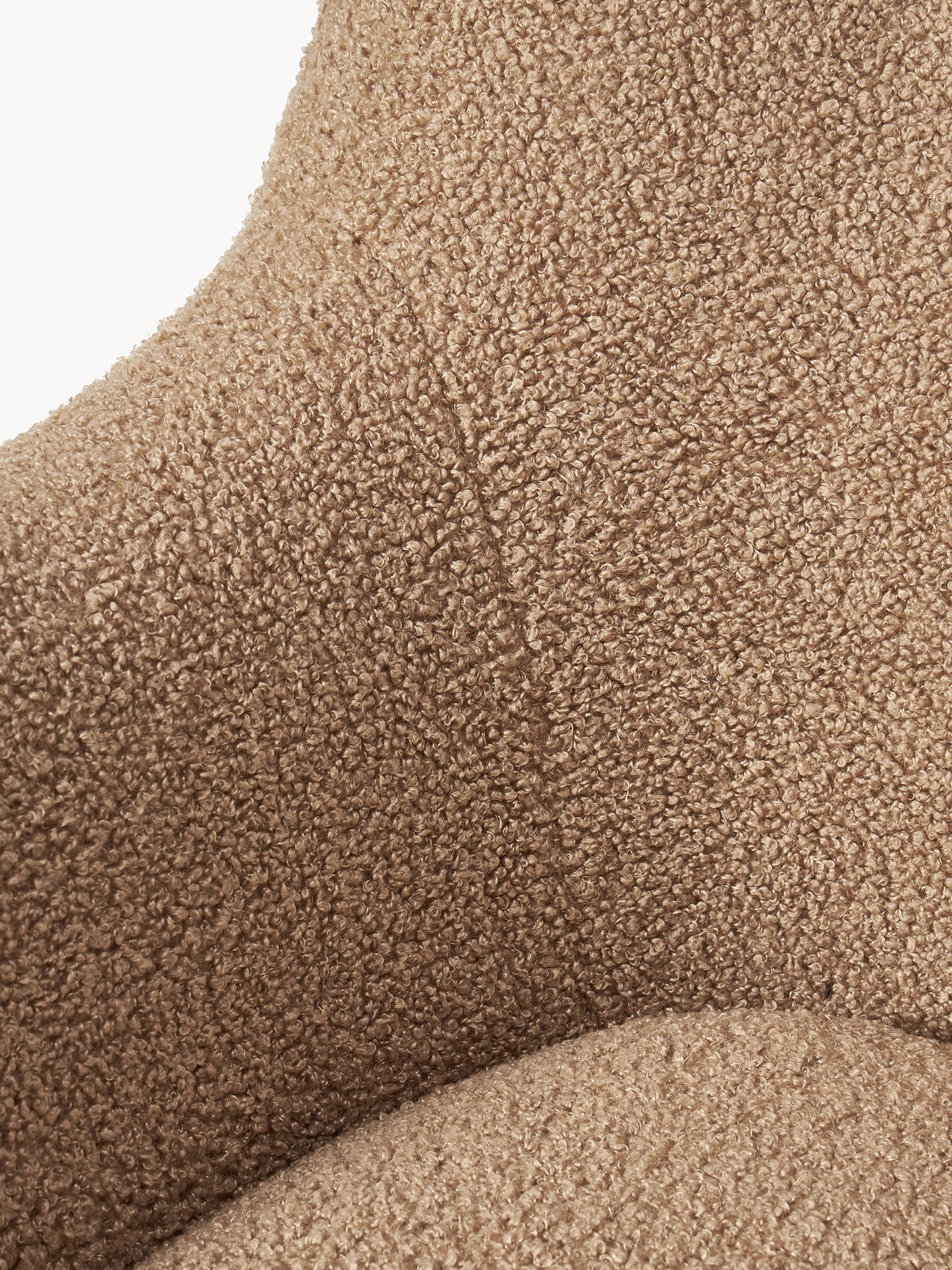 Teddy-Schaukelstuhl Wing mit Metallbeinen