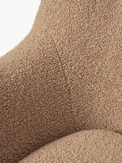 Teddy-Schaukelstuhl Wing mit Metallbeinen