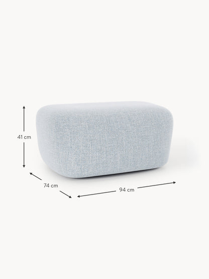 Großer Bouclé-Sofa-Hocker Wolke