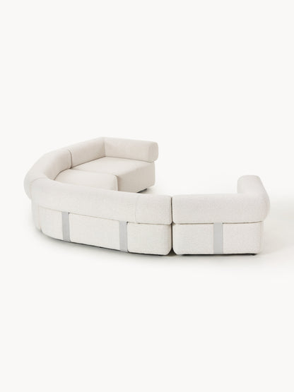 Großes modulares Bouclé-Sofa Anton