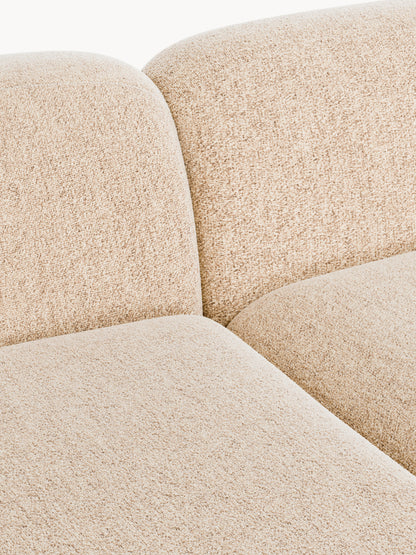 Modulares Bouclé-Ecksofa Wolke (3-Sitzer)