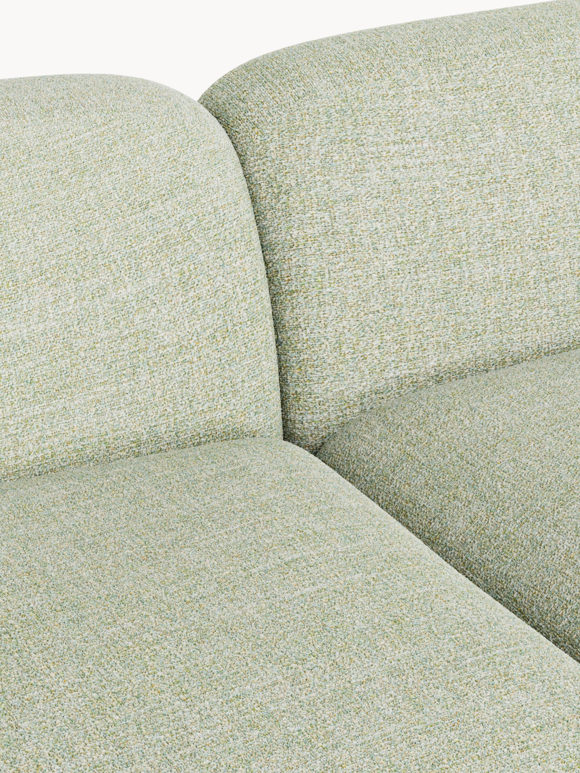 Modulares Bouclé-Ecksofa Wolke (3-Sitzer)