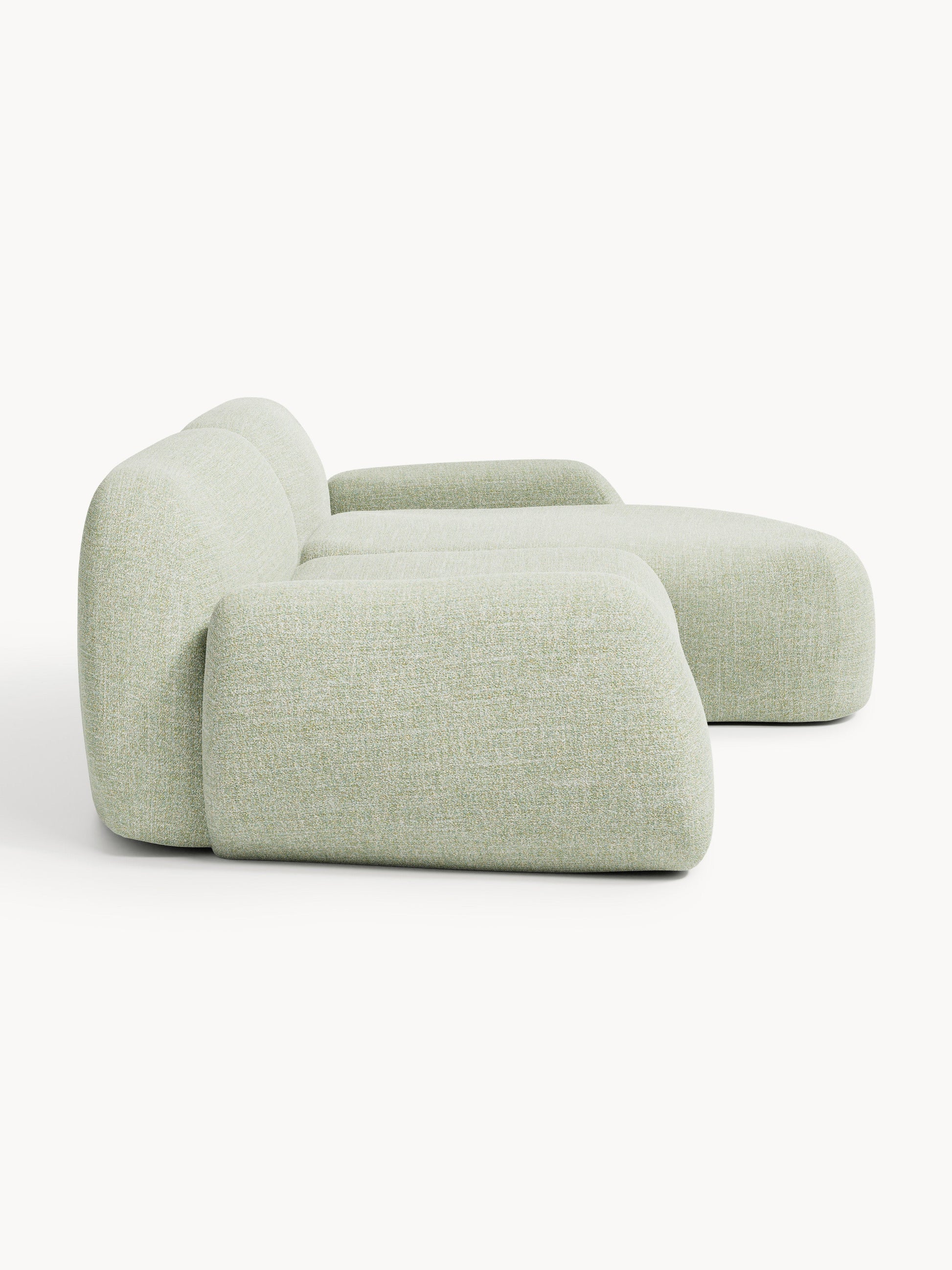 Modulares Bouclé-Ecksofa Wolke (3-Sitzer)
