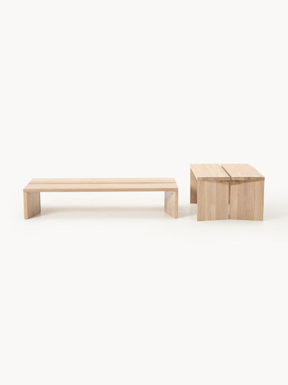 Couchtische Amad aus Eichenholz, 2er-Set
