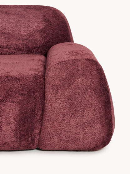 Modulare Teddy-Bouclé-Chaise Wolke (3-Sitzer)