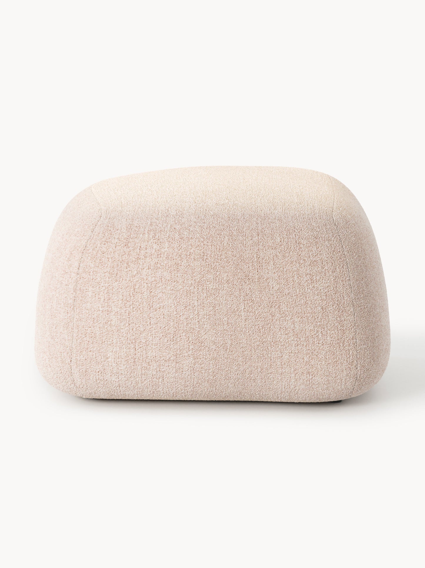 Ovaler Bouclé-Sofa-Hocker Wolke