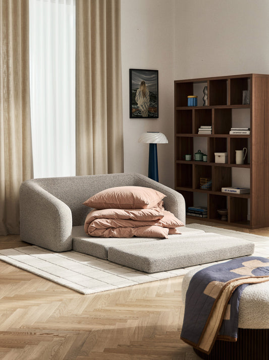 Bouclé-Schlafsofa Eliot (2-Sitzer)