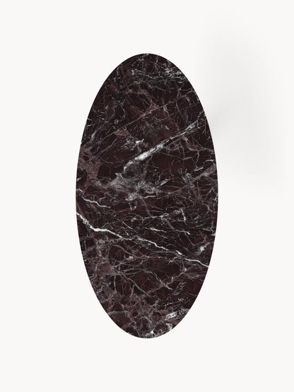 Ovaler Marmor-Esstisch Miley, 180 x 90 cm