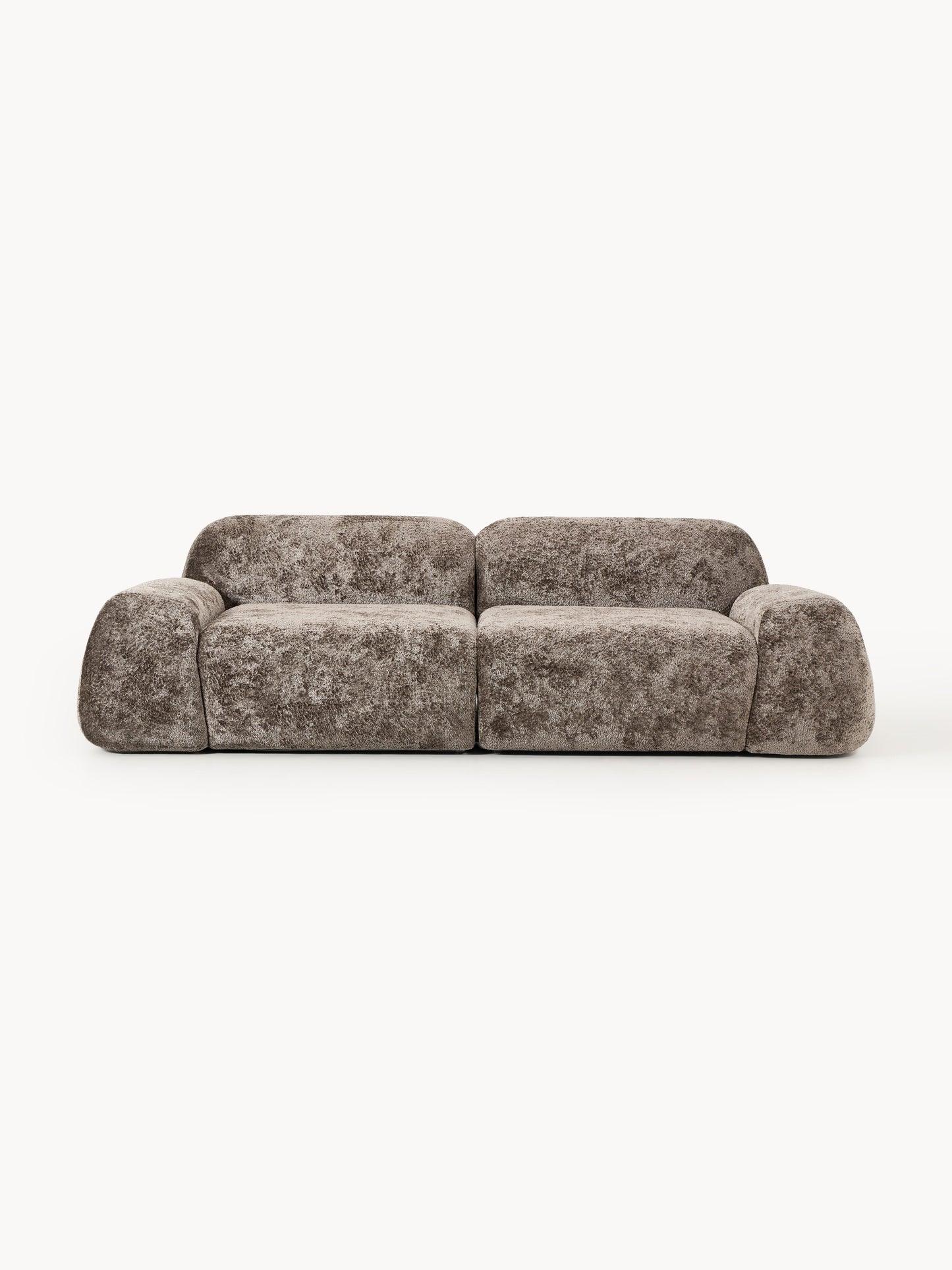 Modulares Teddy-Bouclé-Sofa Wolke (3-Sitzer)