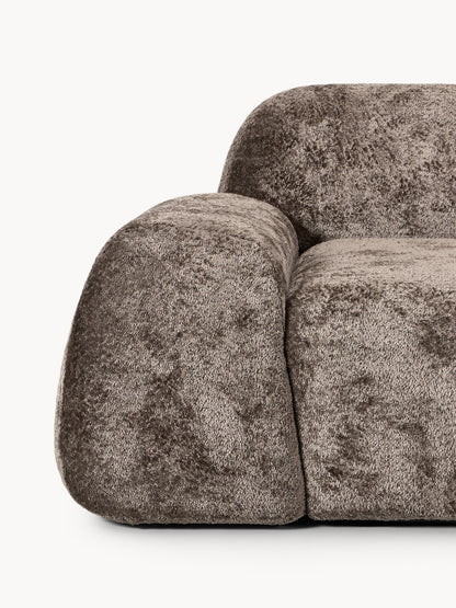 Modulares Teddy-Bouclé-Sofa Wolke (3-Sitzer)