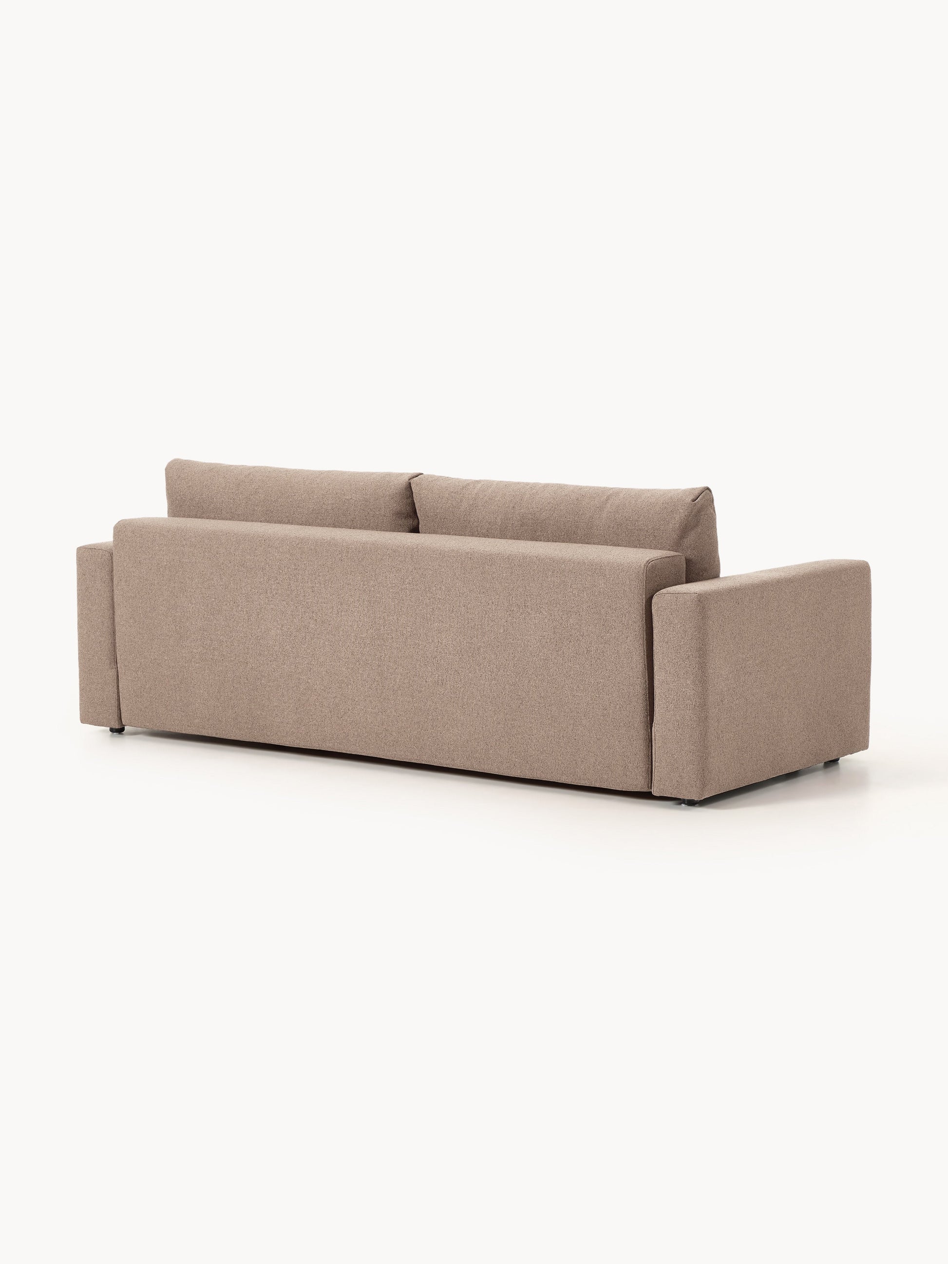 Bouclé-Schlafsofa Tasha (3-Sitzer) mit Stauraum