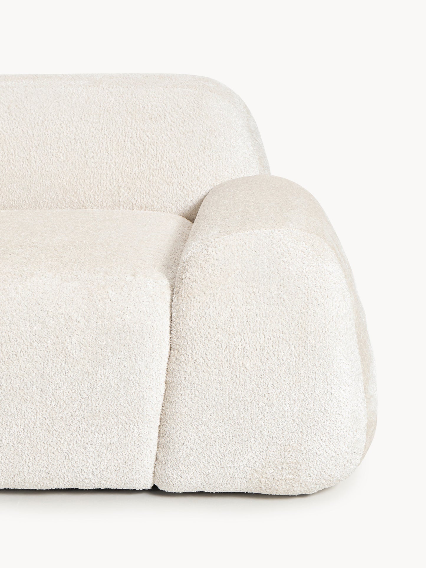 Modulare Teddy-Bouclé-Chaise Wolke (3-Sitzer)