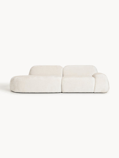 Galeriebild 1 - Modulare Teddy-Bouclé-Chaise Wolke (3-Sitzer)