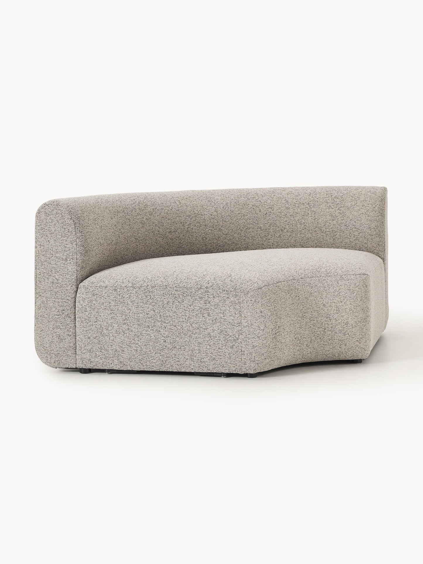 Rundes Bouclé-Eckmodul Sofia