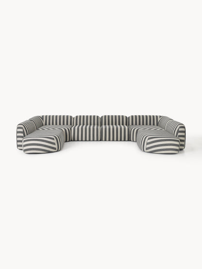 Modulares Gestreiftes XL-Sofa Wolke