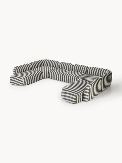 Galeriebild 1 - Modulares Gestreiftes XL-Sofa Wolke