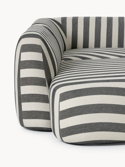Modulares Gestreiftes XL-Sofa Wolke