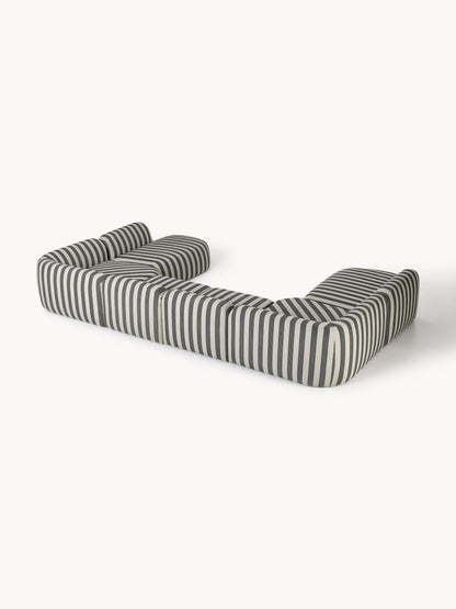 Modulares Gestreiftes XL-Sofa Wolke