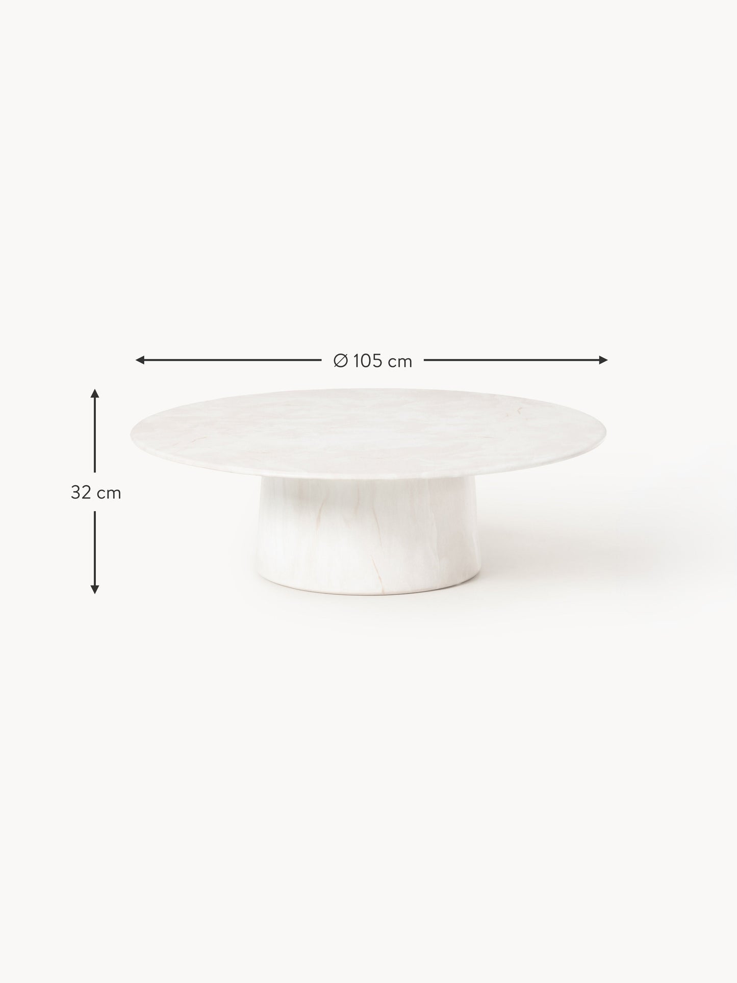 XL-Runder Couchtisch Jael