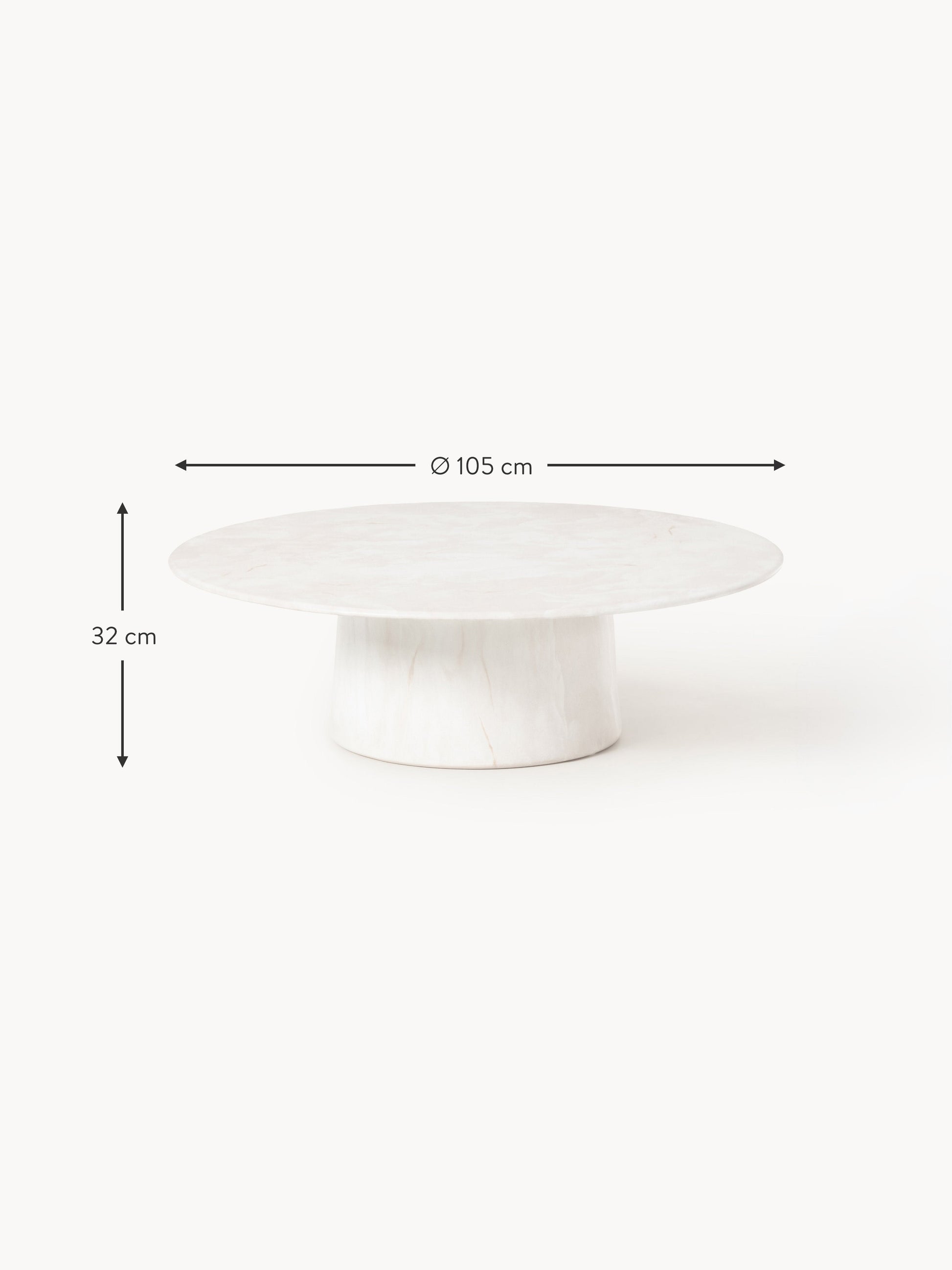 XL-Runder Couchtisch Jael