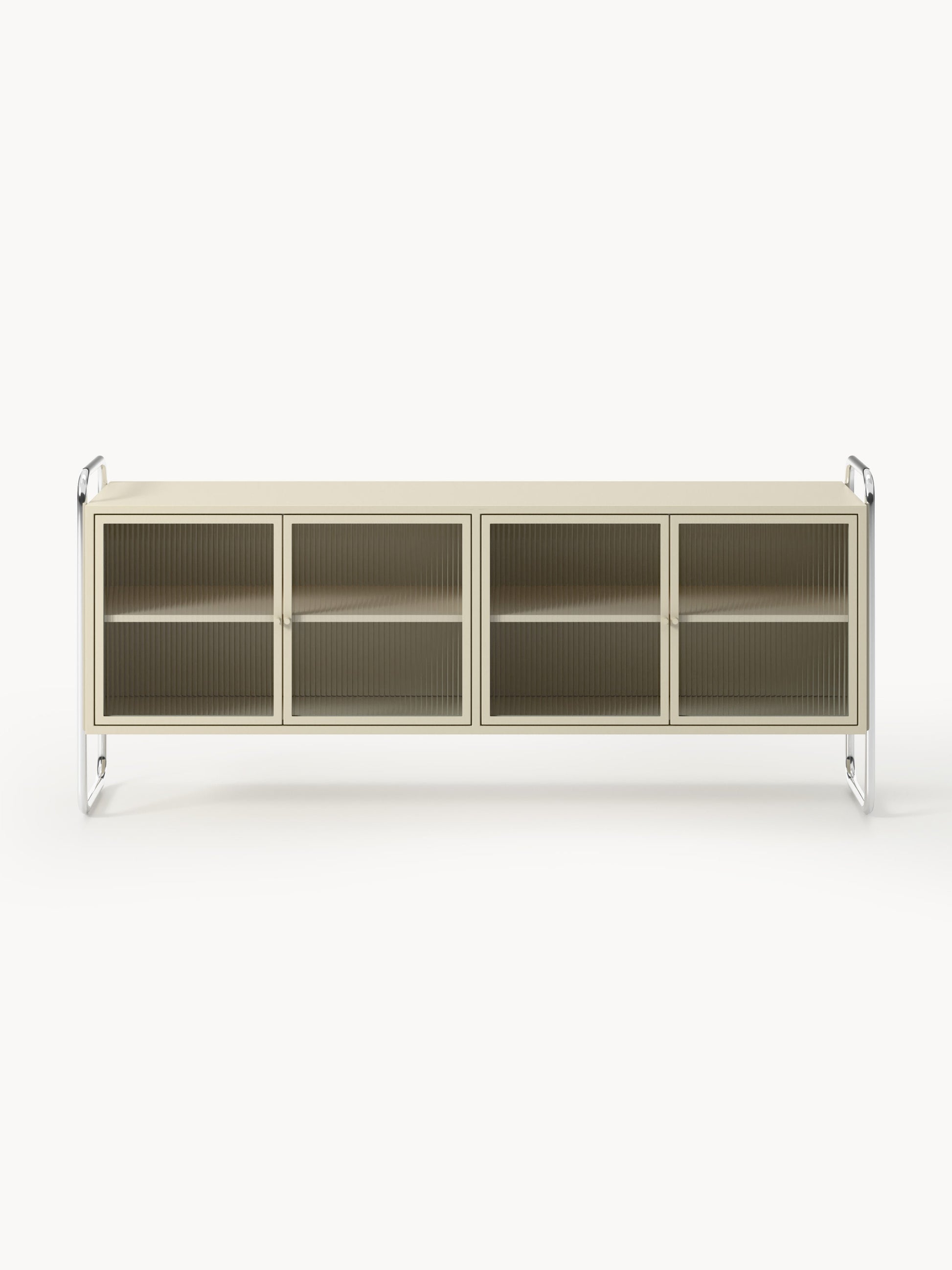 Metall-Sideboard Robyn mit Glas-Front