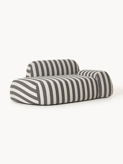 Gestreiftes Sofa Wolke (2-Sitzer) mit Chaiselongue