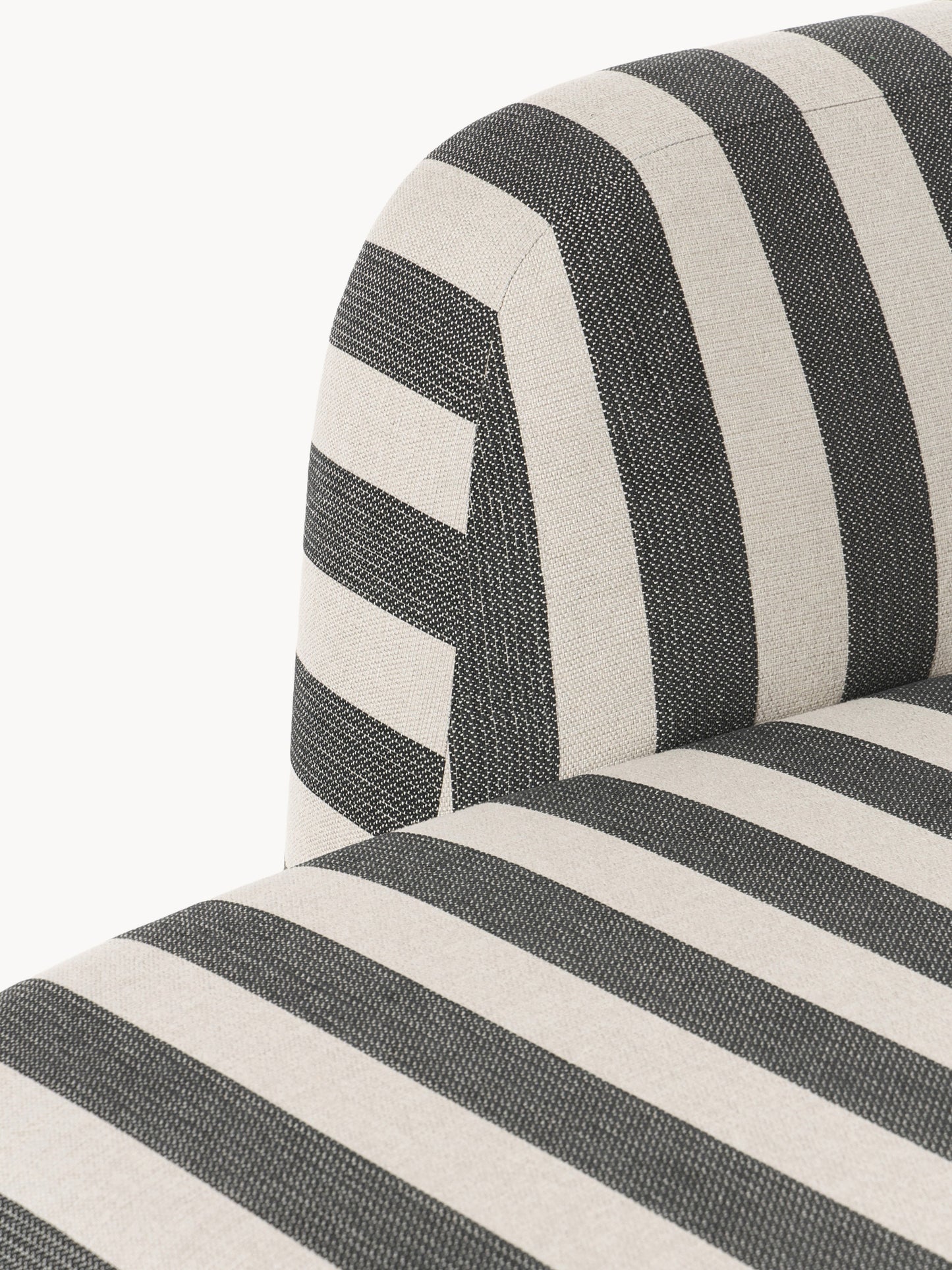 Gestreiftes Sofa Wolke (2-Sitzer) mit Chaiselongue