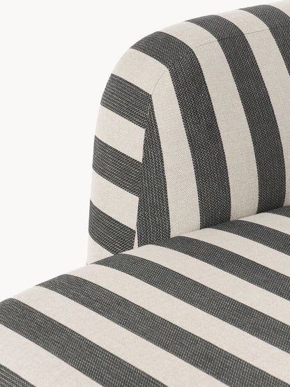 Gestreiftes Sofa Wolke (2-Sitzer) mit Chaiselongue