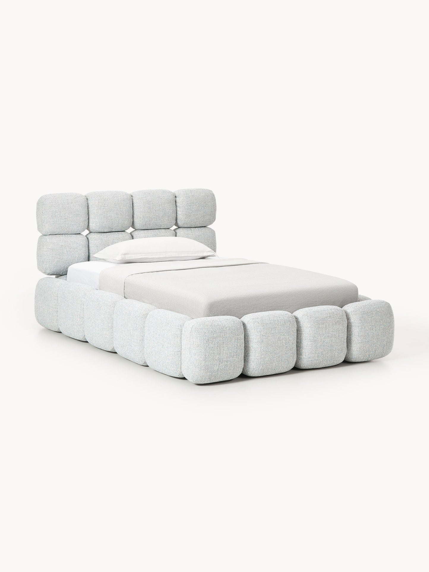 Galeriebild 1 - Einzelbett Tayla aus Teddy-Bouclé