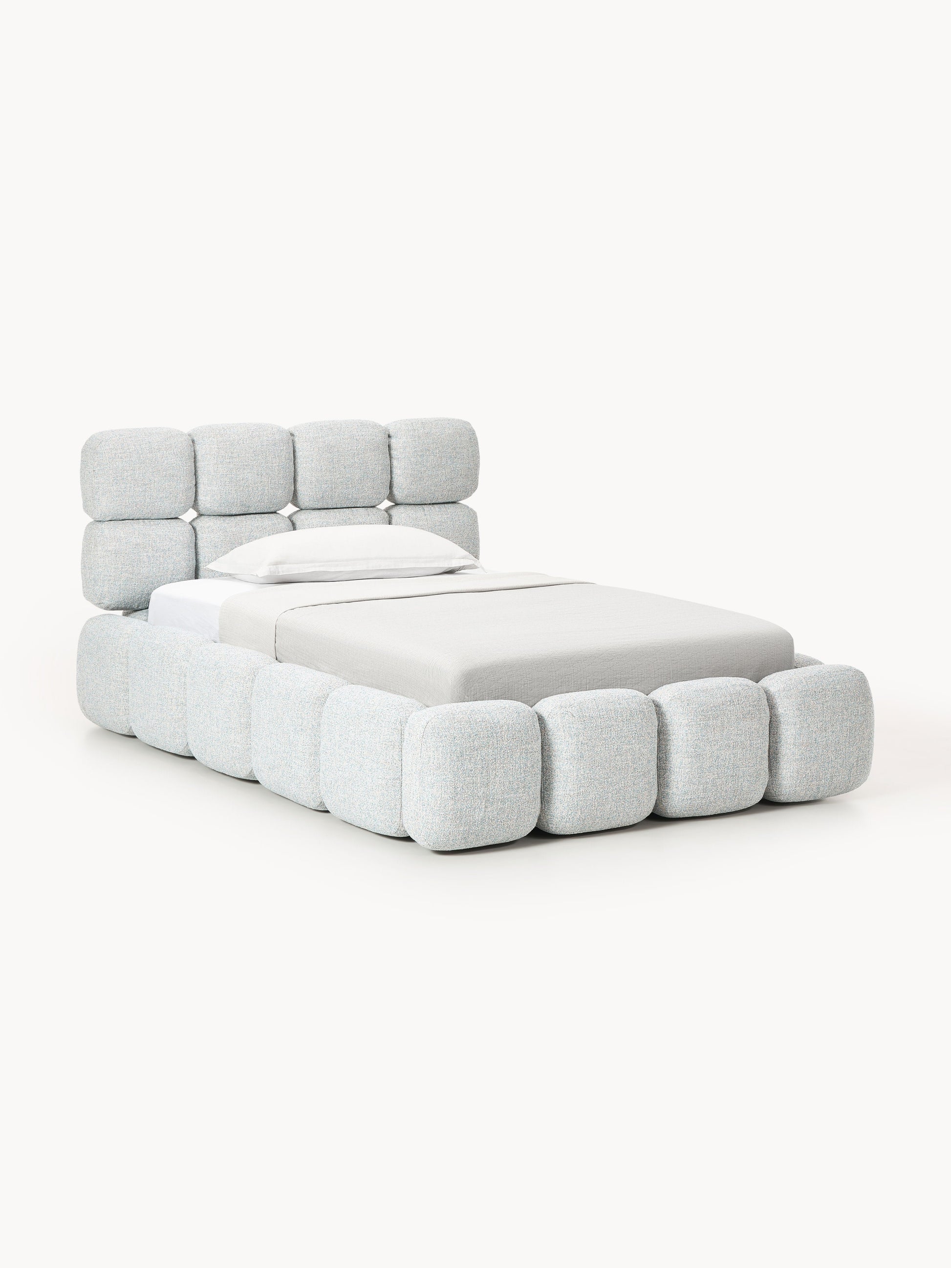 Galeriebild 1 - Einzelbett Tayla aus Teddy-Bouclé